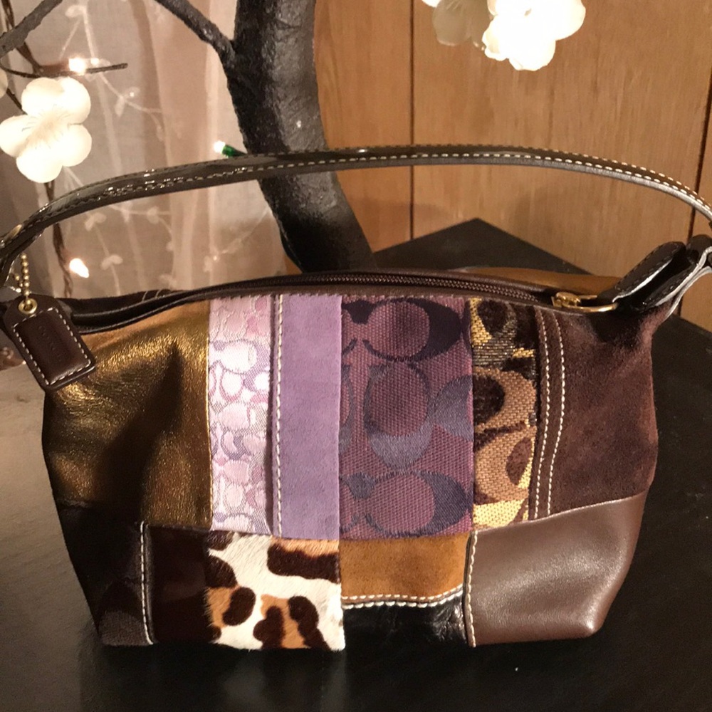 Multi colored handbag